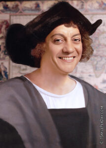 Christopher Columbus Smiling