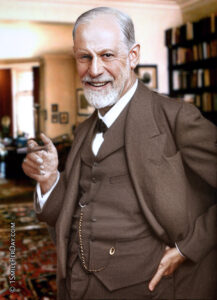 Sigmund Freud Smiling