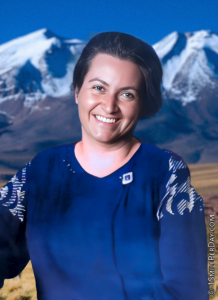 Gabriela Mistral Smiling