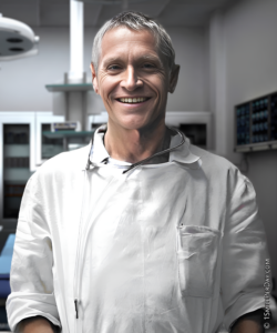 Nikolai Amosov Smiling