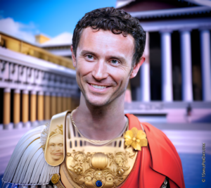 Julius Caesar Smiling