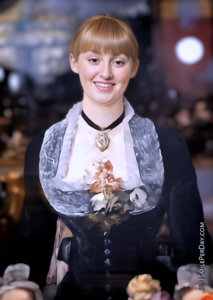 Suzon at Folies-Bergère Smiling