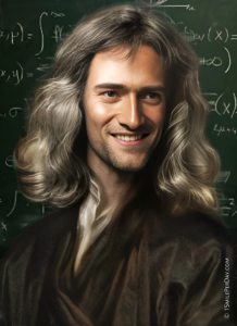 Sir Isaac Newton Smiling