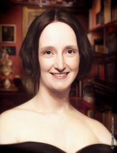 Mary Shelley Smiling
