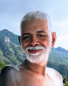 Ramana Maharshi Smiling