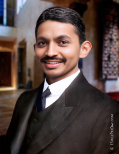 Young Mohandas Gandhi Smiling